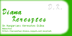 diana keresztes business card